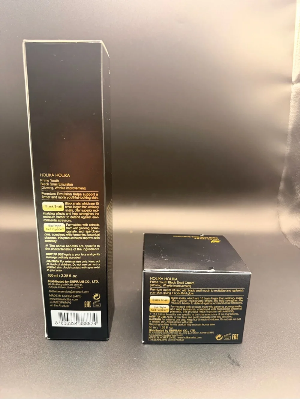 Holika Holika Prime Youth Black Snail 2-Piece Skincare Set | K-Beauty